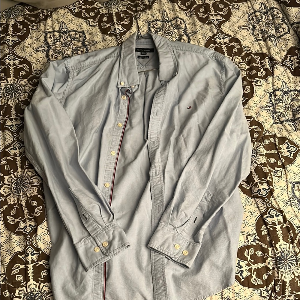 Tommy Hilfiger Sky Blue Casual Shirt